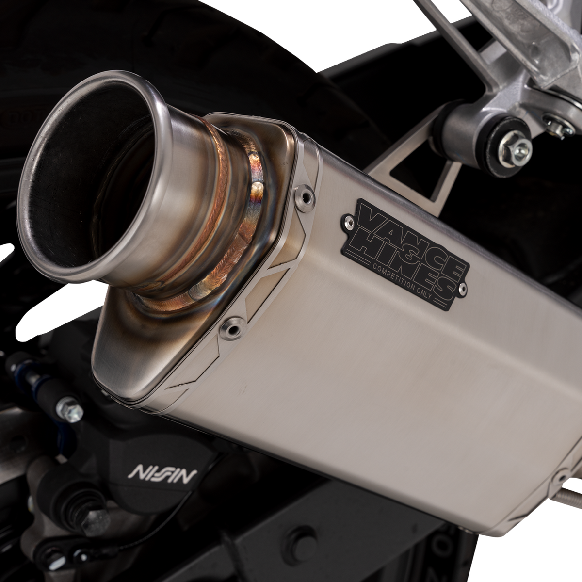 VS-6 Slip-On Muffler - Stainless Steel - Honda CB/CBR 500