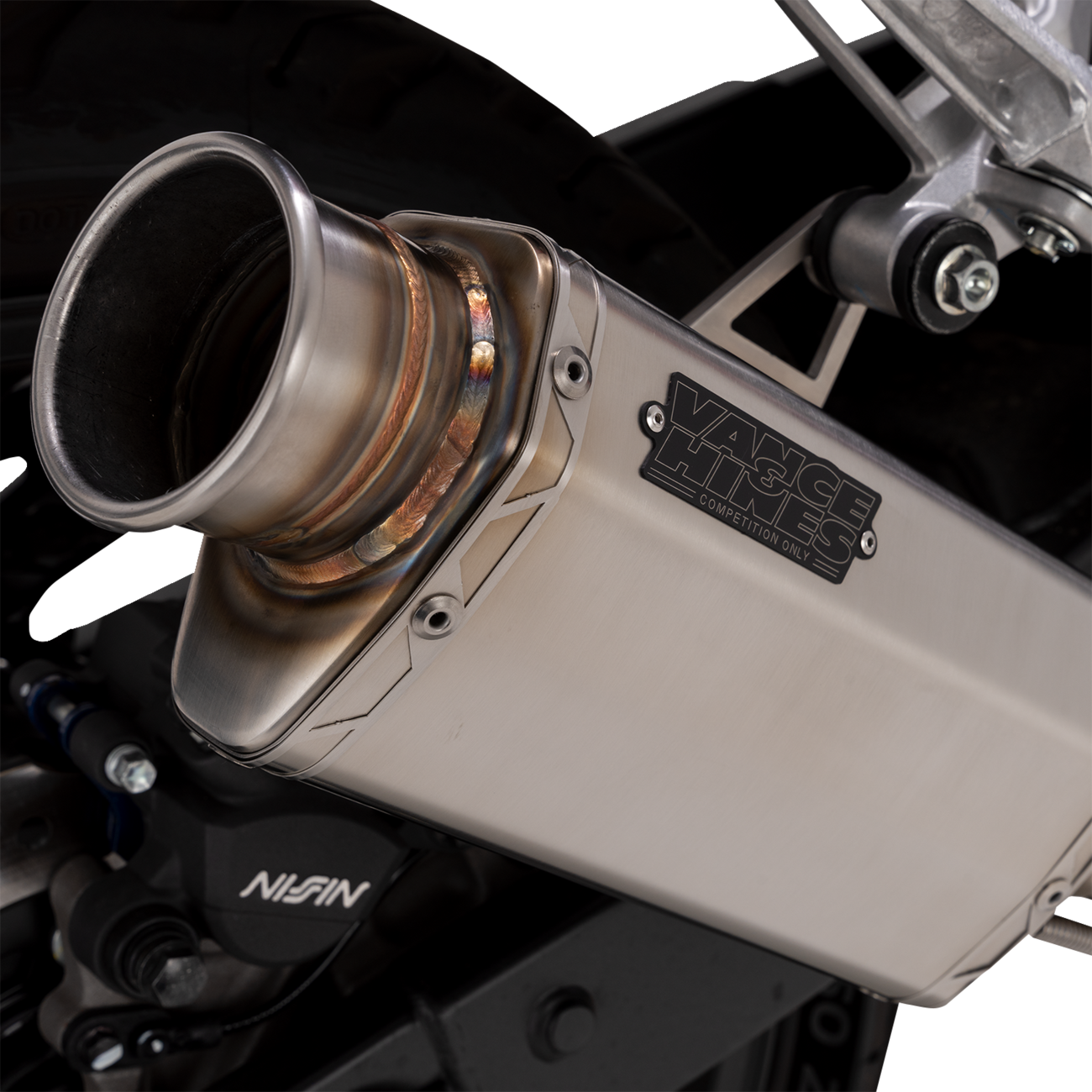 VS-6 Slip-On Muffler - Stainless Steel - Honda CB/CBR 500