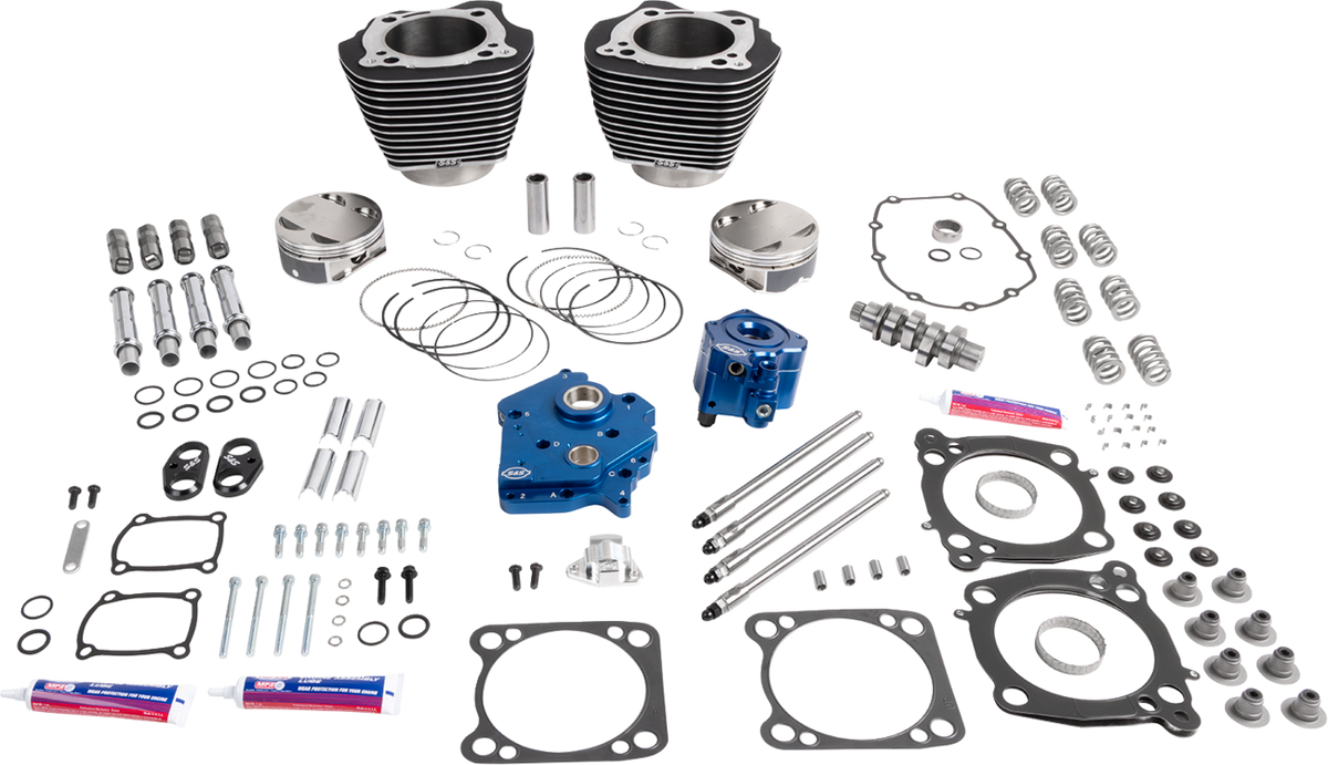 132" Power Package - HPT496 - Gear Drive - Oil Cooled - Balck With Highlights - 114"/117" M8