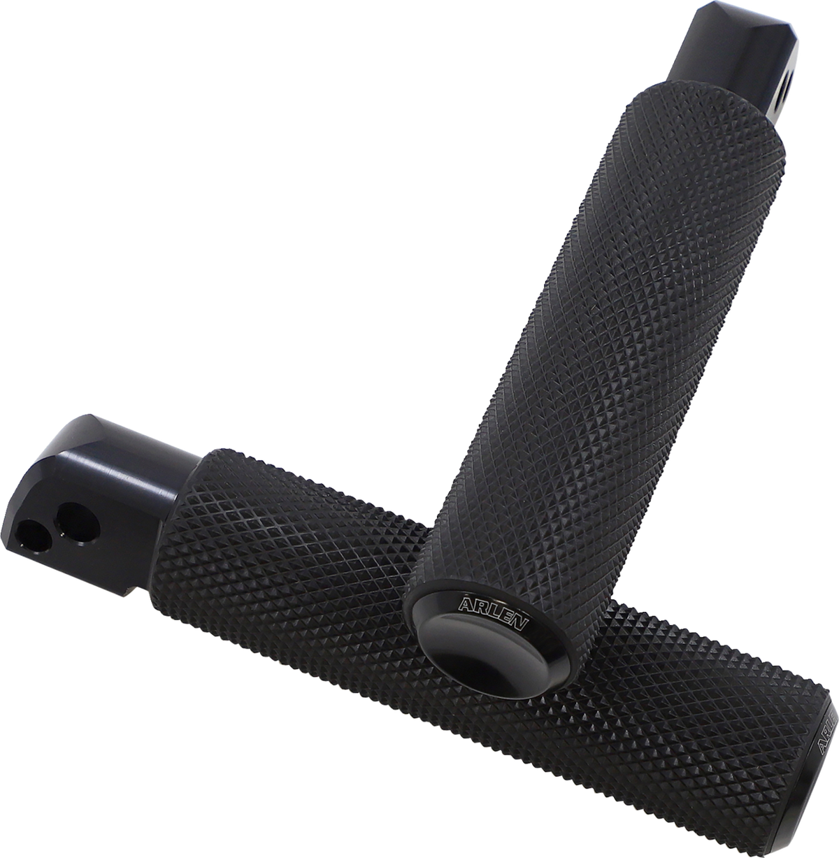 Passenger Knurled Foot Pegs - Black - FL/FX '18-'25