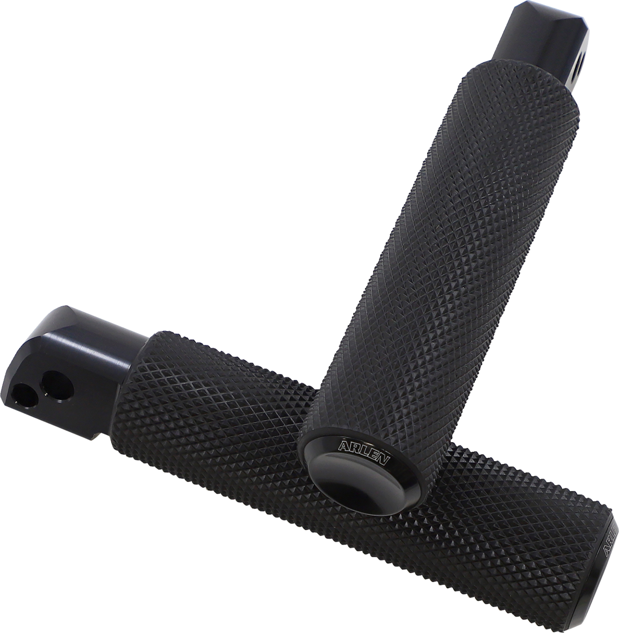 Passenger Knurled Foot Pegs - Black - FL/FX '18-'25
