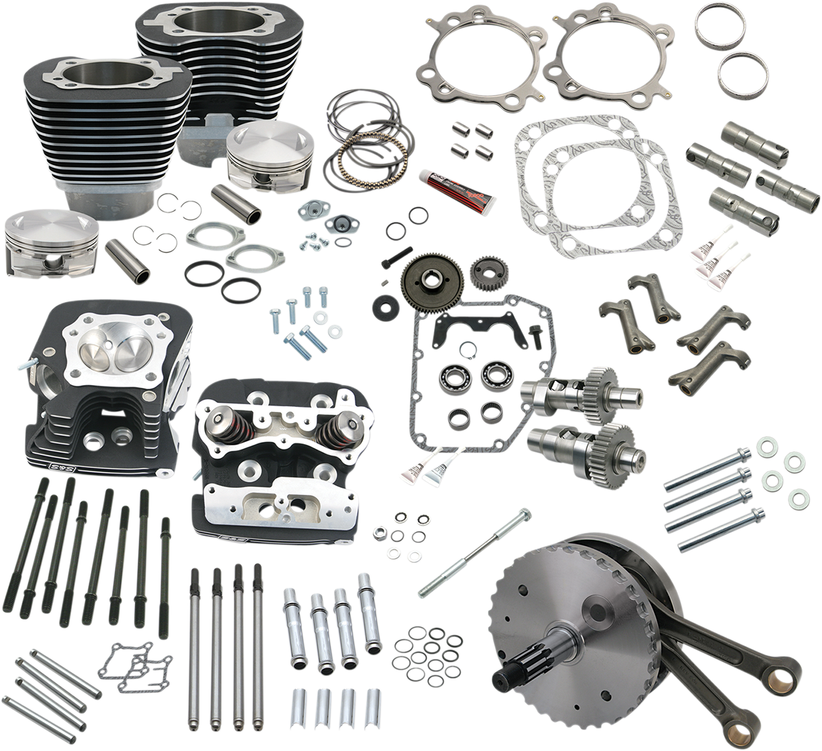 124" Hot Set Up® - Big Bore/Stroker - Wrinkle Black - 88A Twin Cam