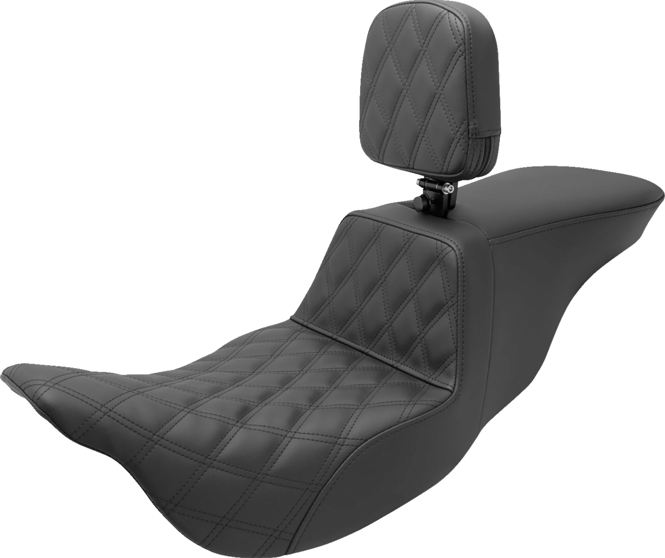 Tour Step-Up Seat - Rider Backrest - Rider Lattice Stitch - FL '08-'24