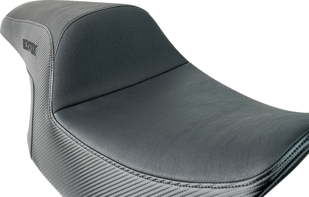 Drifter Tour Seat - Vinyl W/ Slipstop - Black Logo - FL '23-'24
