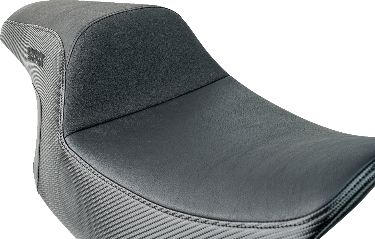 Drifter Tour Seat - Vinyl W/ Slipstop - Black Logo - FL '23-'24