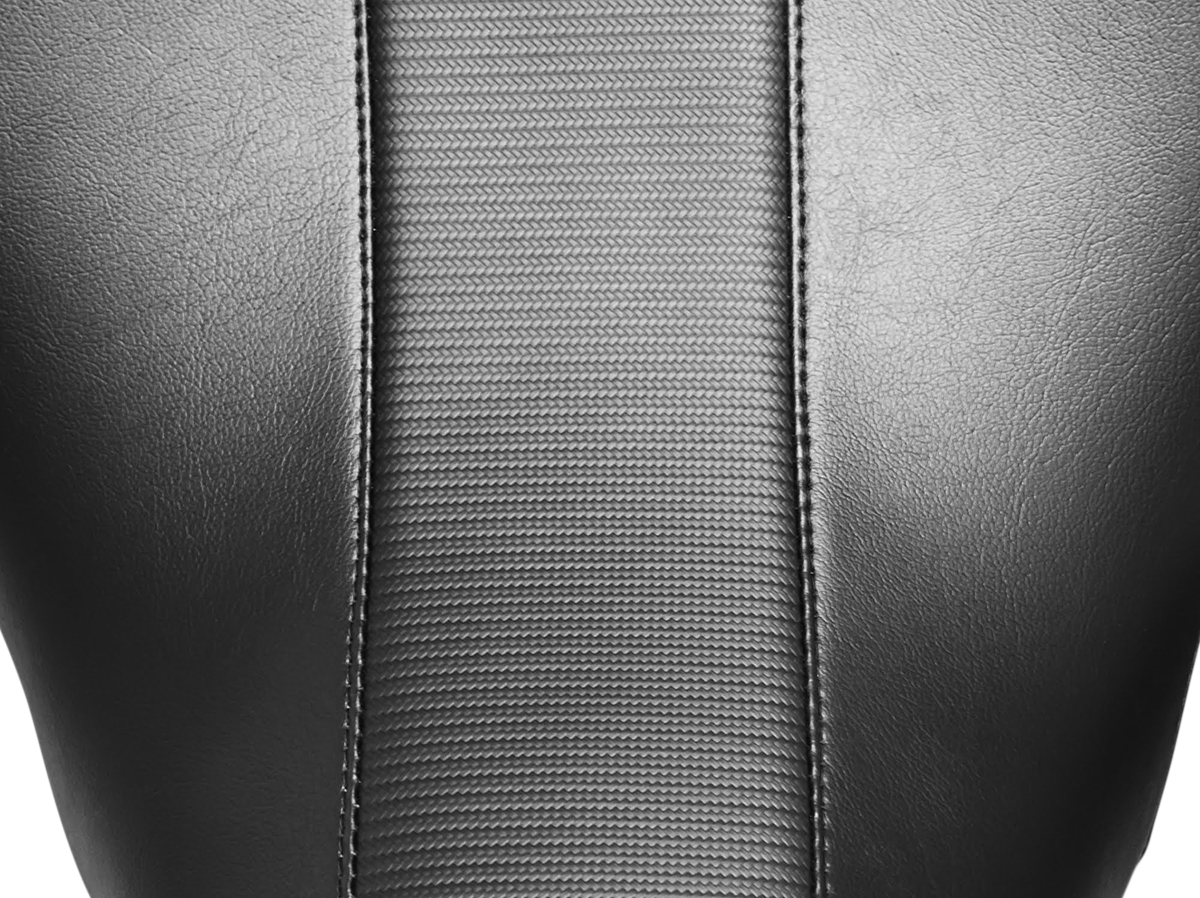 Maverick Seat - Without Backrest - HR Black Carbon Fiber Inlay - Black - FL '08-'23