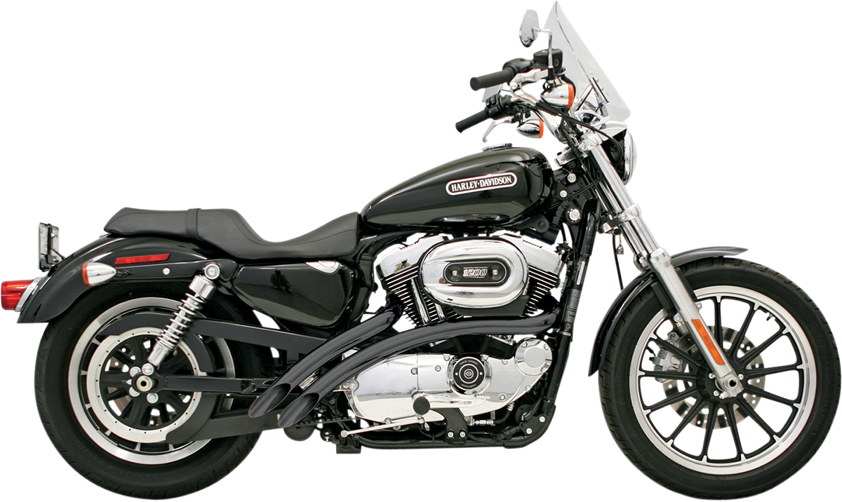 Radial Sweepers Exhaust System - Black - '86-'03 XL