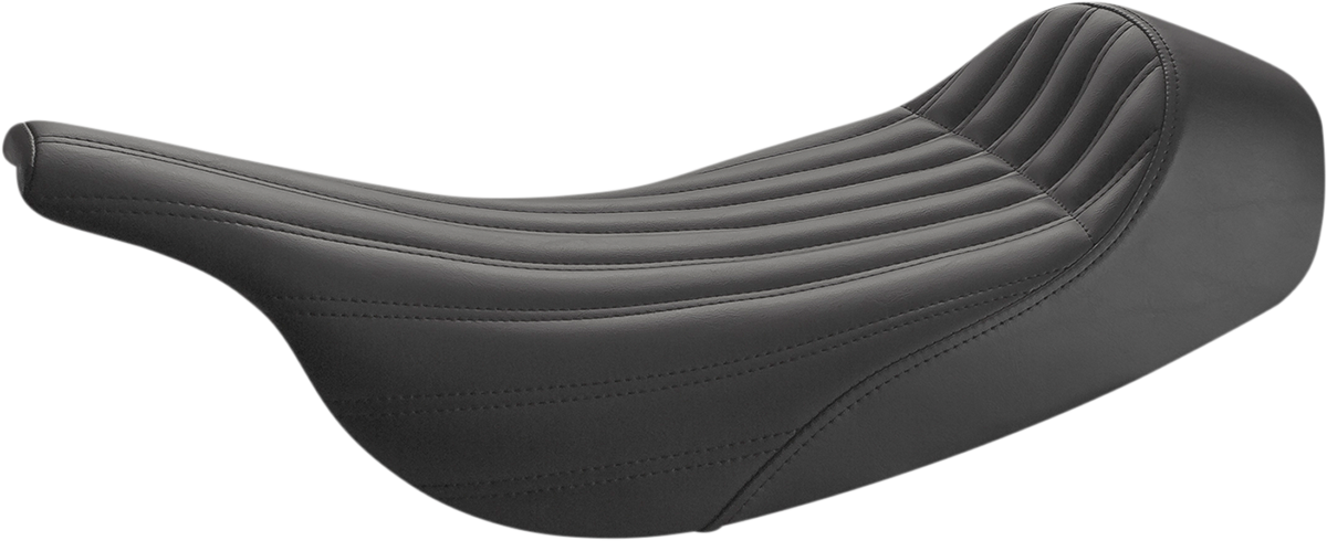Knuckle Solo Seat - Ribbed - Black - FLH/FLT '97-'07