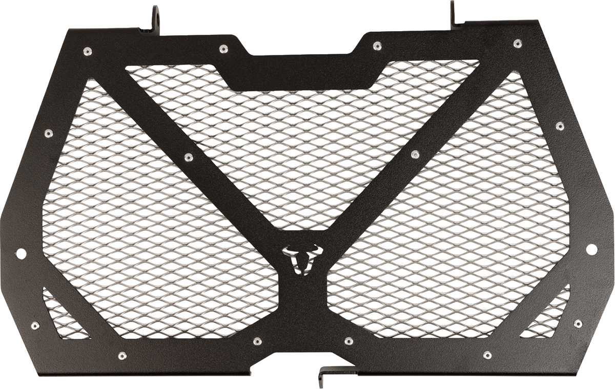 Radiator Guard - Black/Silver - Kawasaki