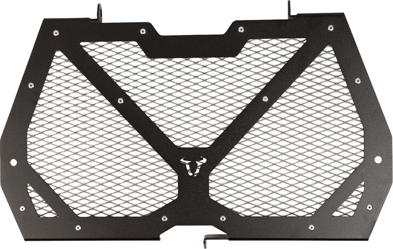 Radiator Guard - Black/Silver - Kawasaki