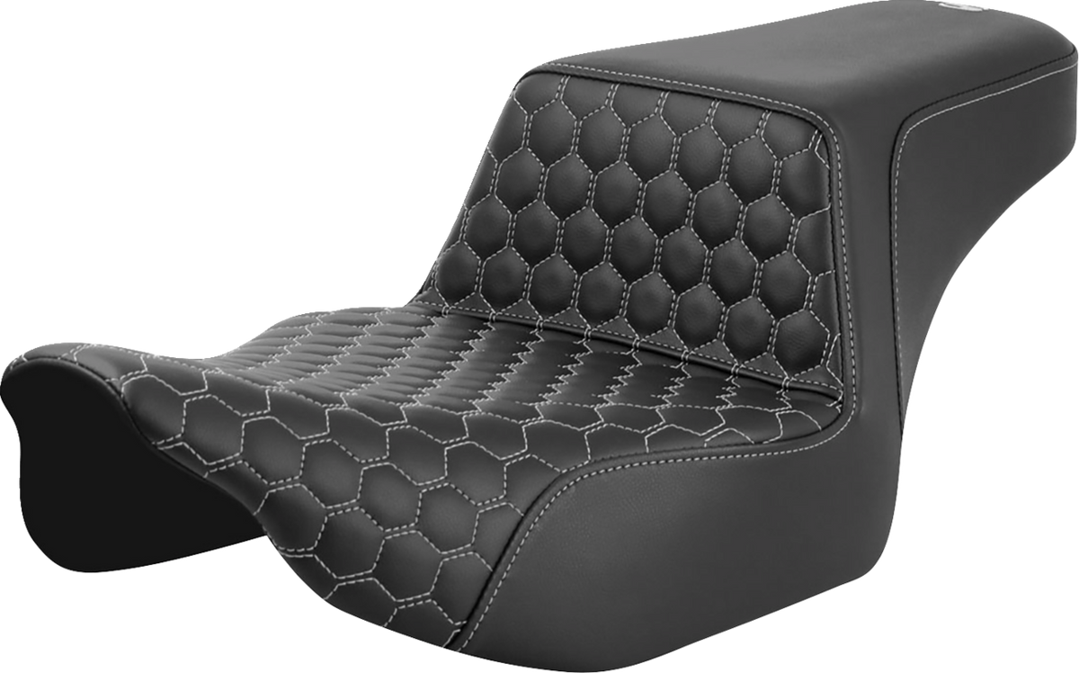 Step-Up Seat - Extended Reach - Front Honeycomb - Silver Stitch - FL '23-'24