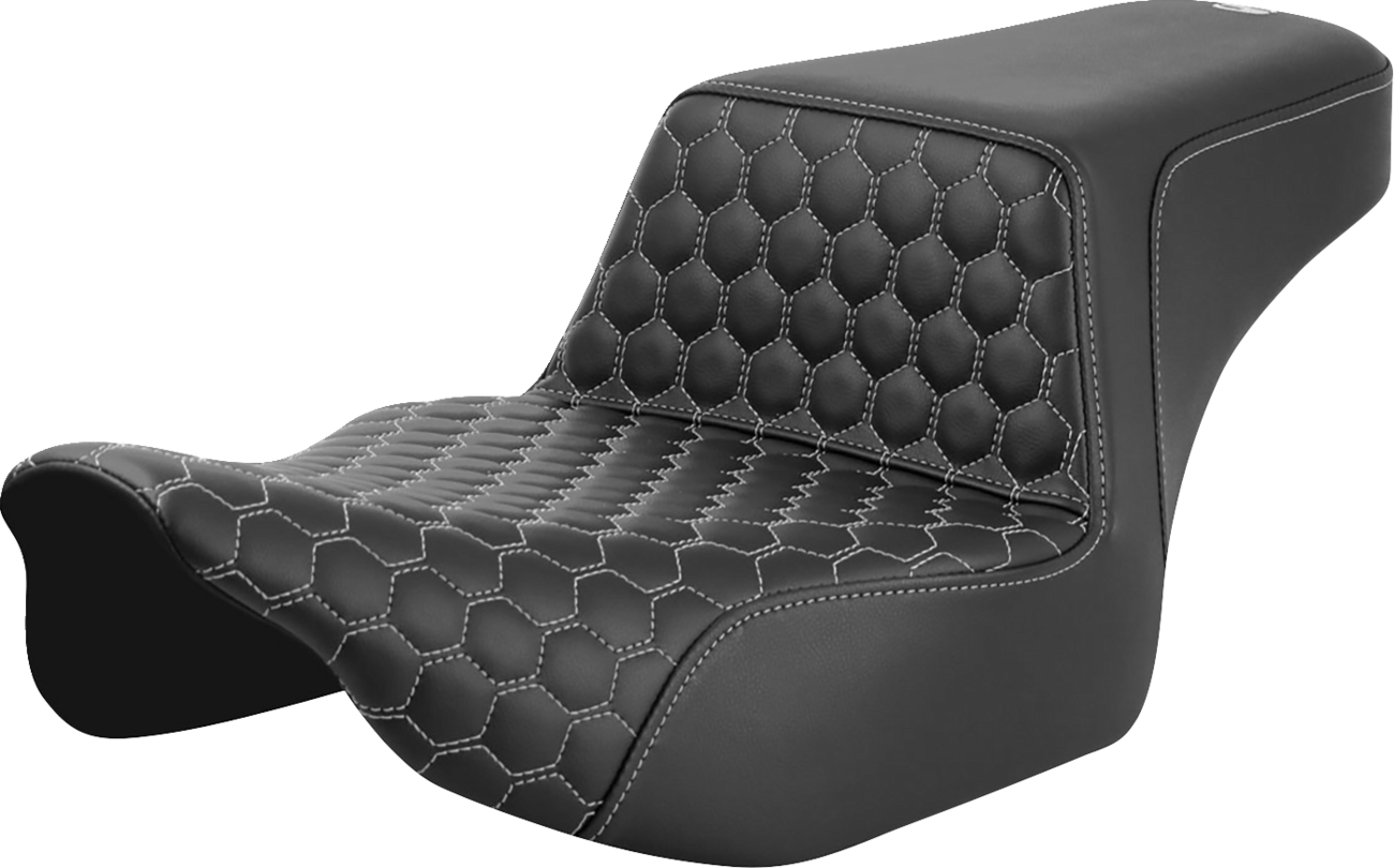 Step-Up Seat - Extended Reach - Front Honeycomb - Silver Stitch - FL '23-'24