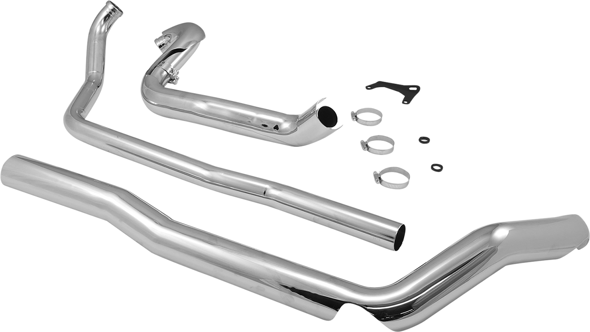 True Dual Headpipes - Chrome - '95-'06 FL