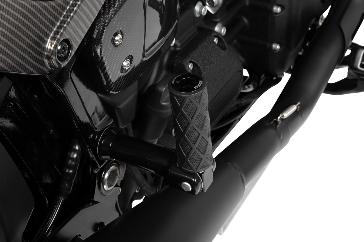 Diamond Foot Pegs - Passenger - Black