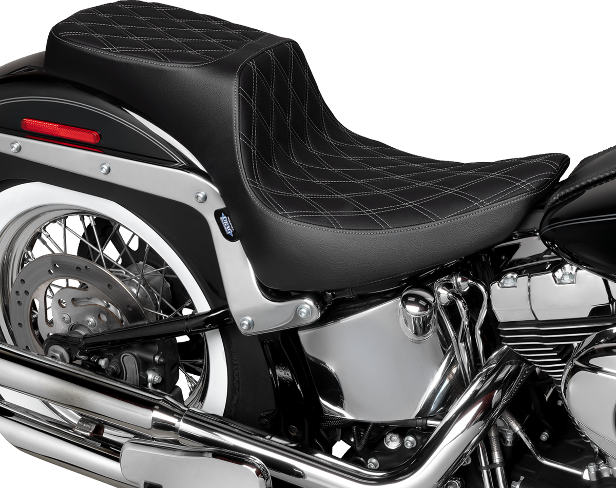 Performance Predator 2-Up Seat - Vinyl - Double Diamond - Silver Thread - FL '00-'17