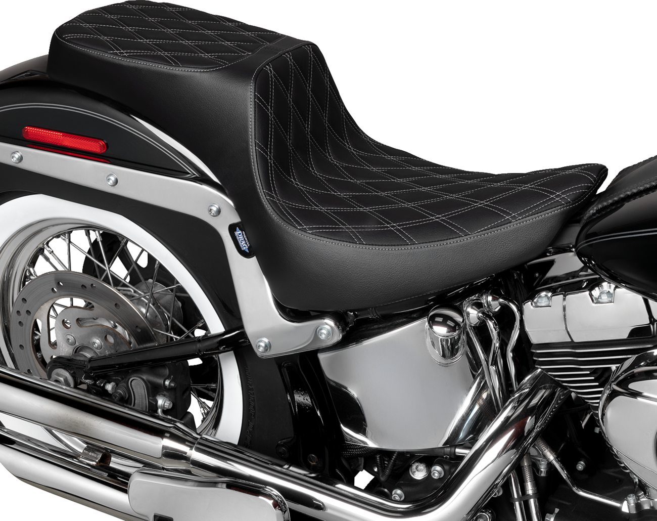 Performance Predator 2-Up Seat - Vinyl - Double Diamond - Silver Thread - FL '00-'17