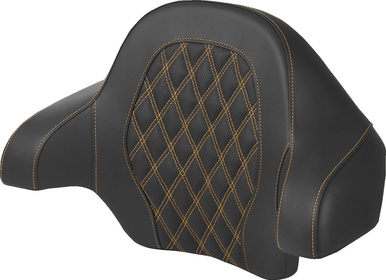 Tour-Pak® Backrest Pad - Lattice Stitch - Gold Stitch - FL '14-'24