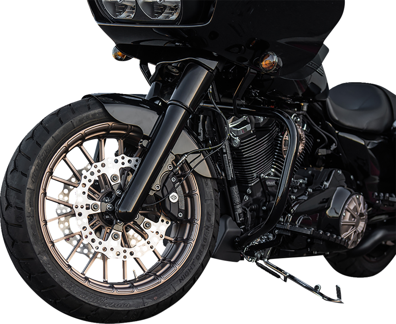 Fat Tire Fork Boot Cover - Black Anodized - Smooth