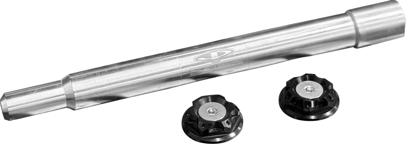 Y-Axle With Turret Style Axle Cover Kit - Custom - Front - Black - 25 MM
