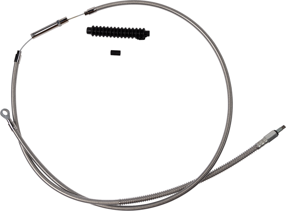 High-Efficiency Stainless Steel Clutch Cable For Harley-Davidson - +8" - '18-'23 Softail