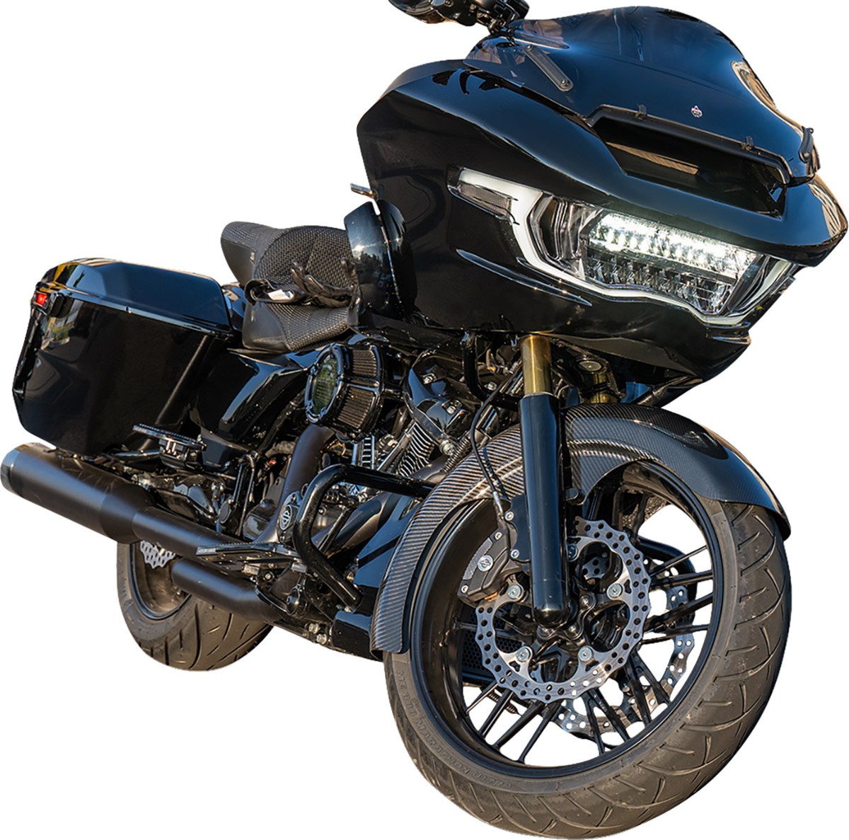 21" Front Fender - Fat Wrapper - Carbon Fiber - HD Touring '24-'25