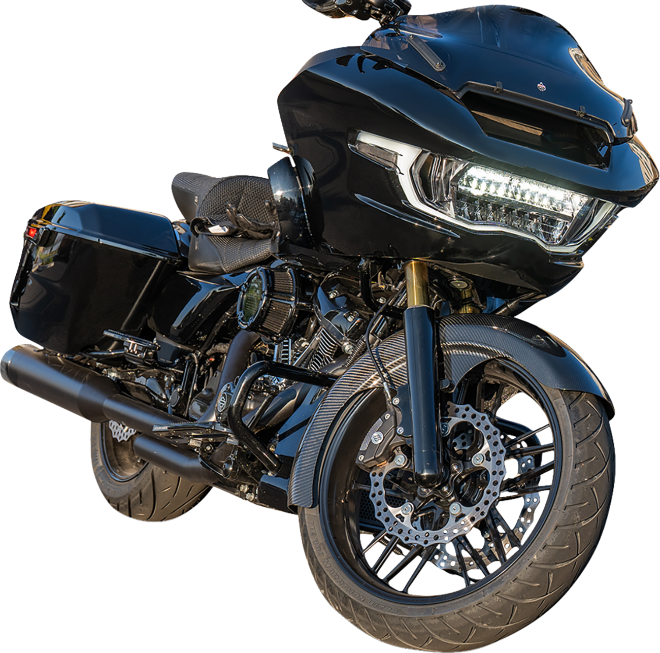 21" Front Fender - Fat Wrapper - Carbon Fiber - HD Touring '24-'25