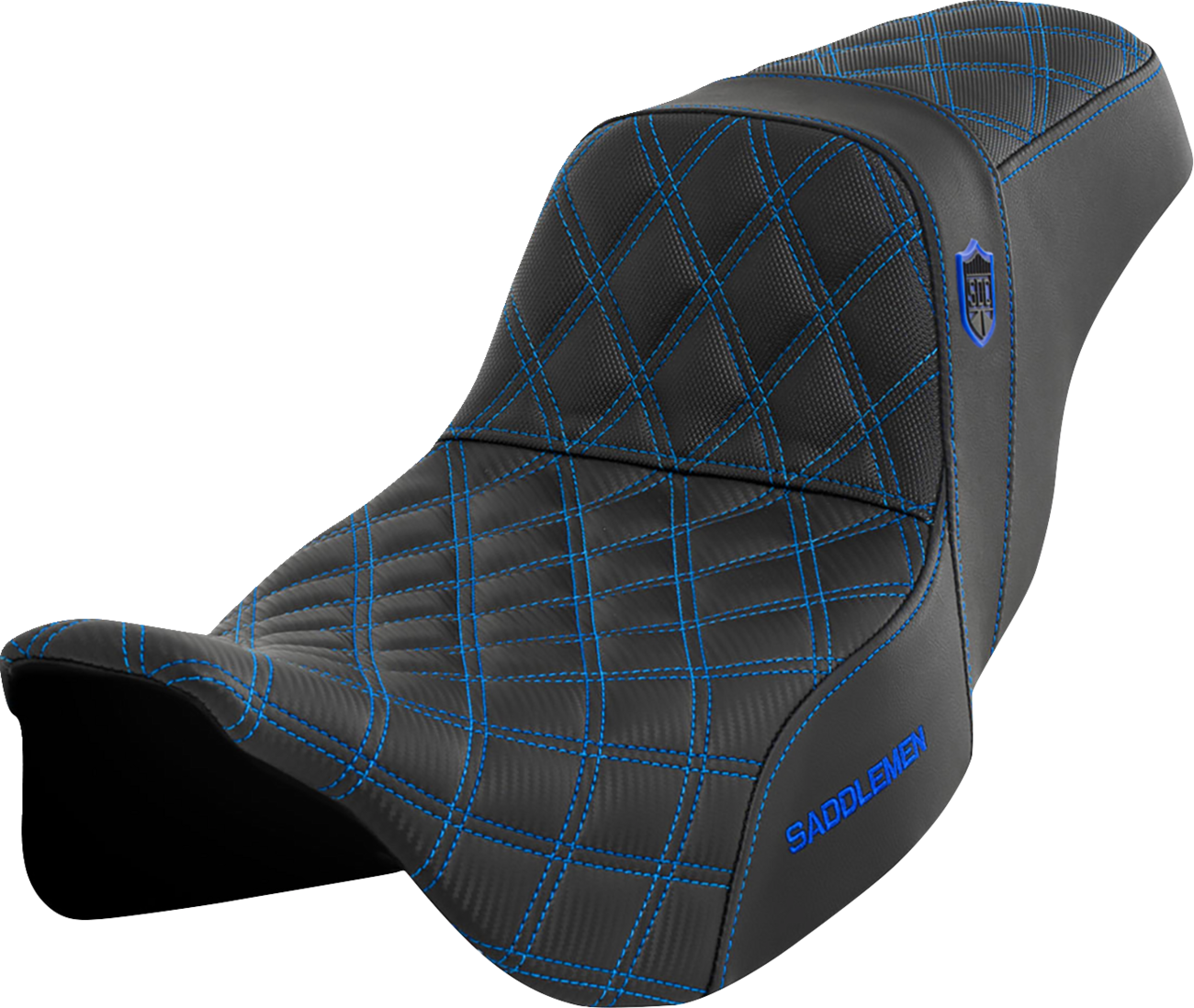 Pro Series SDC Performance Seat - W/O Backrest - Blue Stitch - FLH/FLT '08-'23