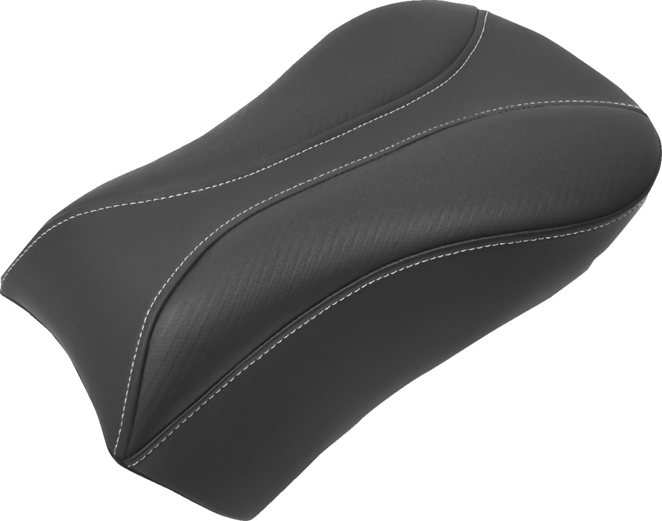 Dominator Pillion Pad - Standard Reach - Black W/ Gray Stitching - FL/FX '06-'17