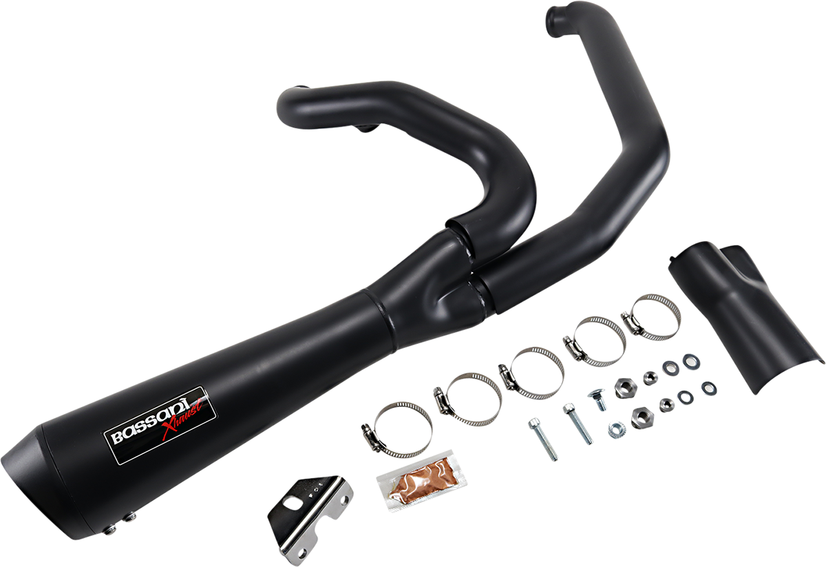 Short 2:1 Exhaust For FL - Black
