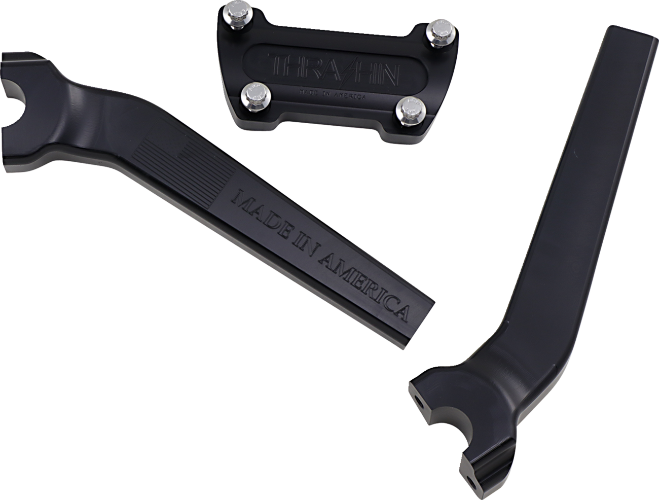 Handlebar Risers - Pull Back - 9-1/2" - Black
