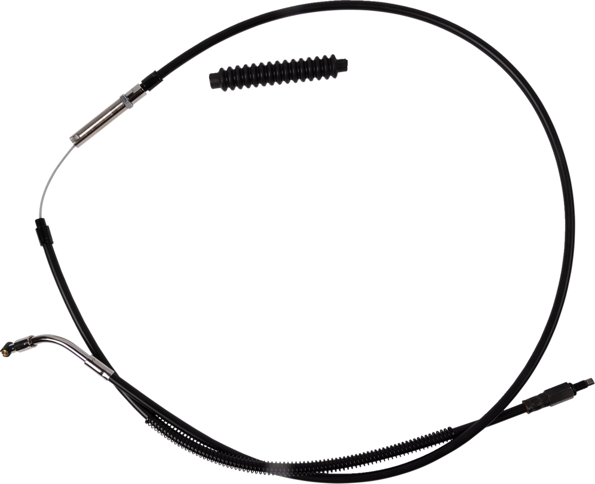 High-Efficiency Black Vinyl Clutch Cable - +6" Size
