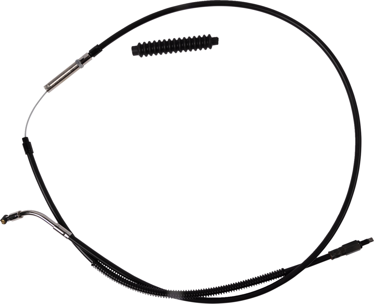 High-Efficiency Black Vinyl Clutch Cable - +6" Size