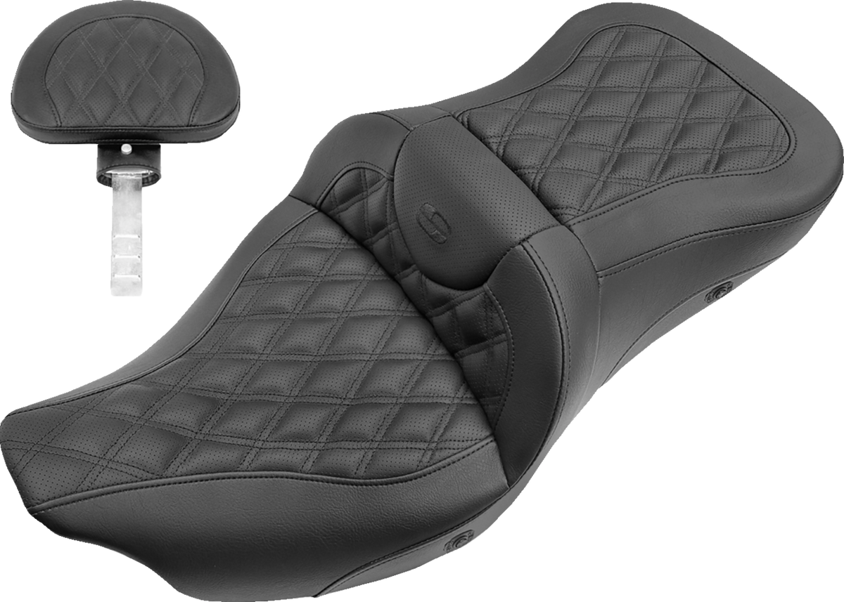 Extended Reach Roadsofa™ Seat - Lattice Stitched - Backrest - Heated - FL '08-'24