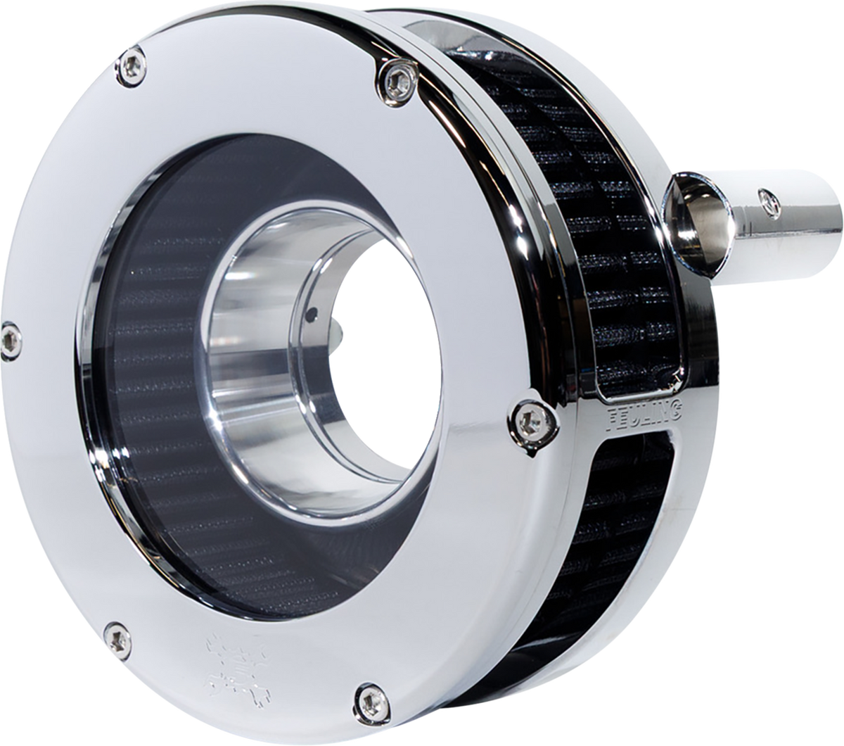 Slim BA Air Cleaner Kit - Chrome/Clear - Black Filter - '08-'17 Twin Cam