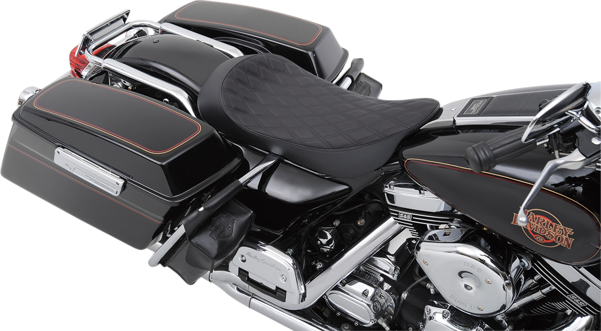 Low Solo Seat - Double Diamond - FLHR/FLHX '99-'07