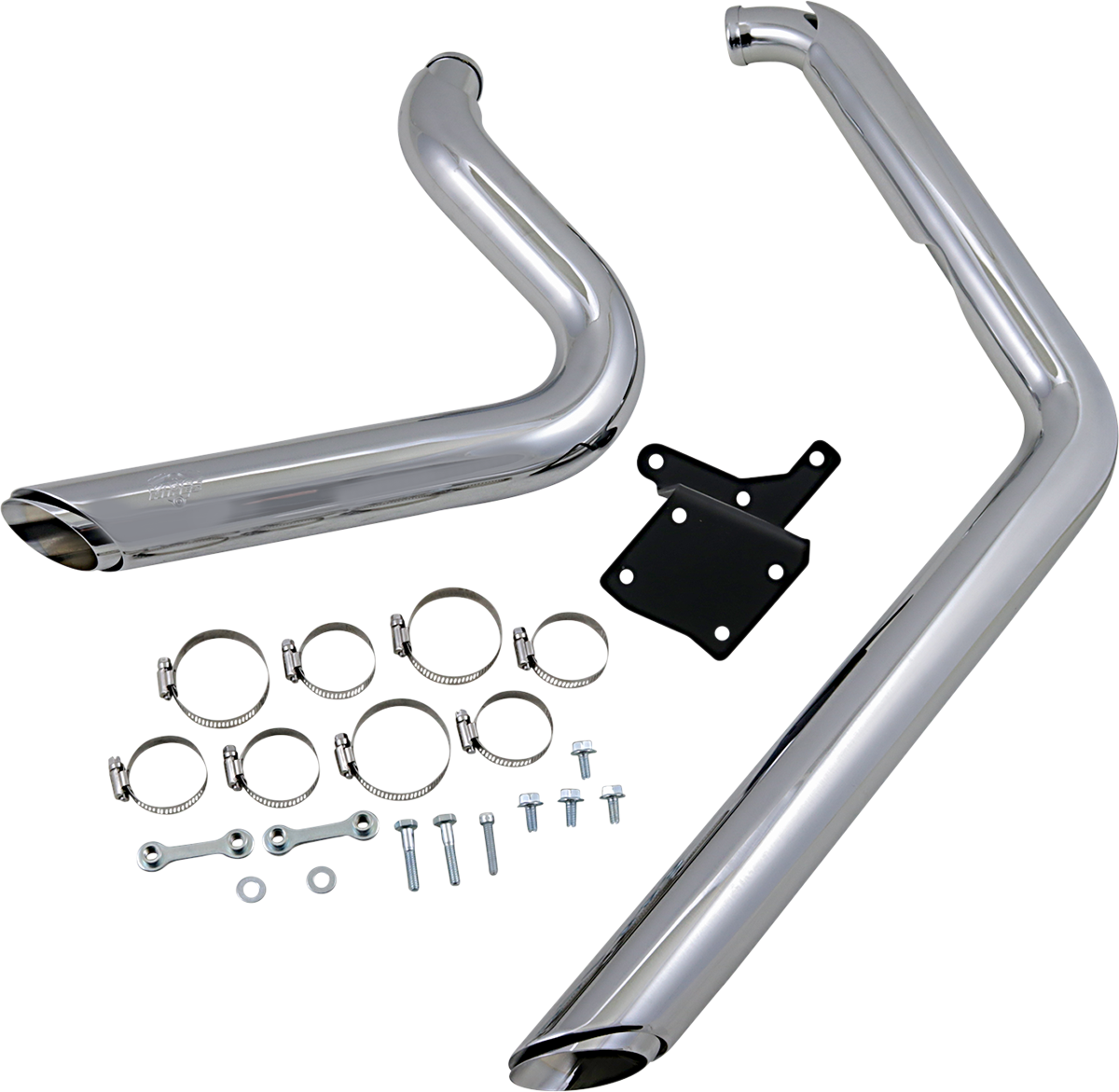 Shortshots Staggered Exhaust System - Chrome