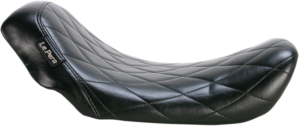 Bare Bones Solo Seat - Diamond Stitch - Black - Dyna '06-'17