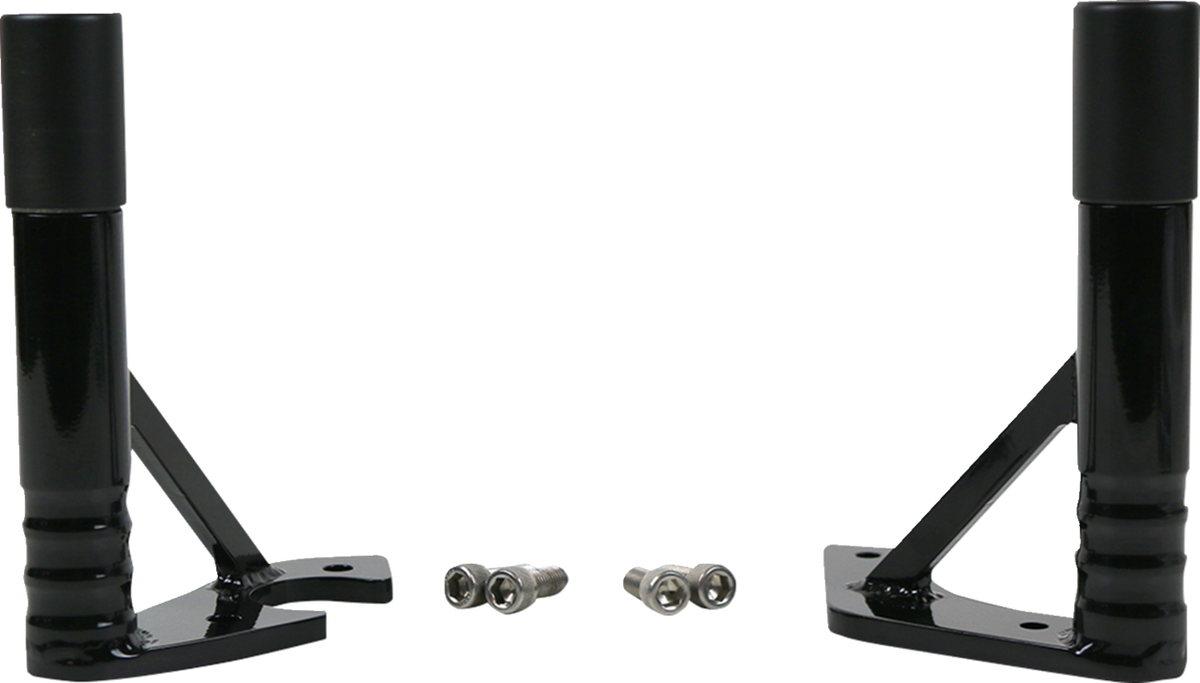 Frame Guards - Rear - Black - Softail