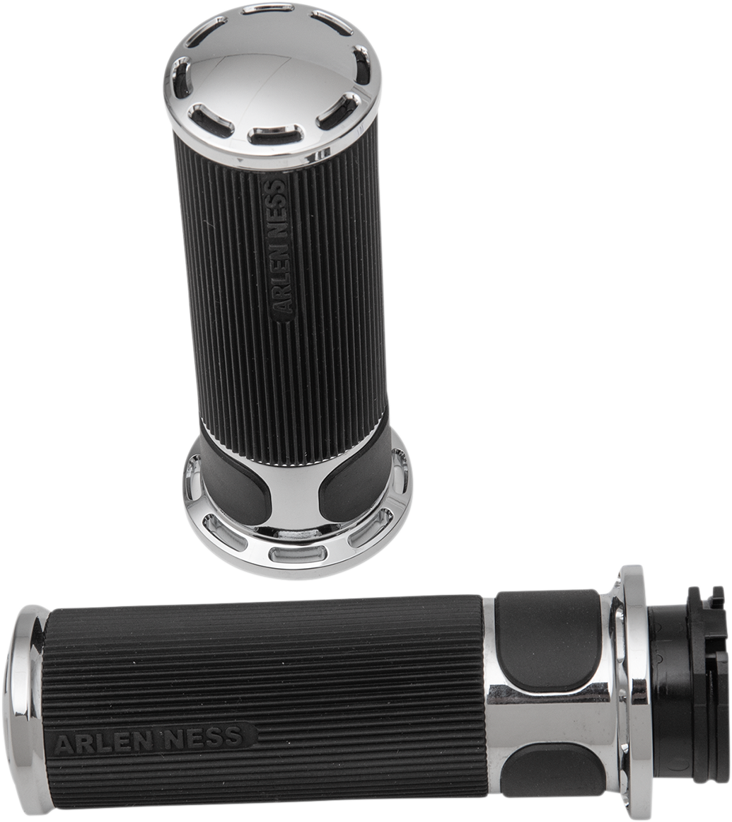 Slot Track Grips - Cable - Chrome