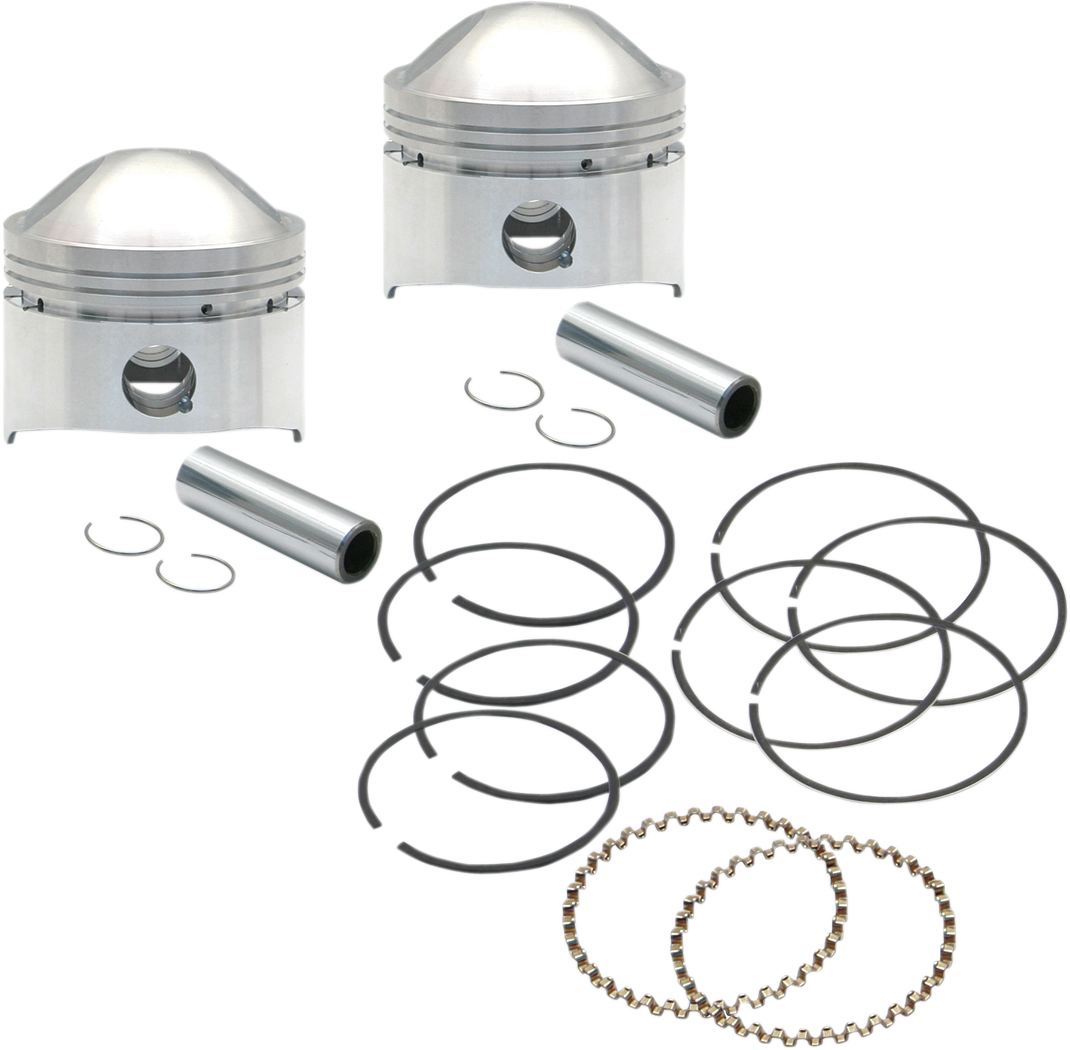 Piston Kit - Low Compression - 80" Stock Motor - +.020