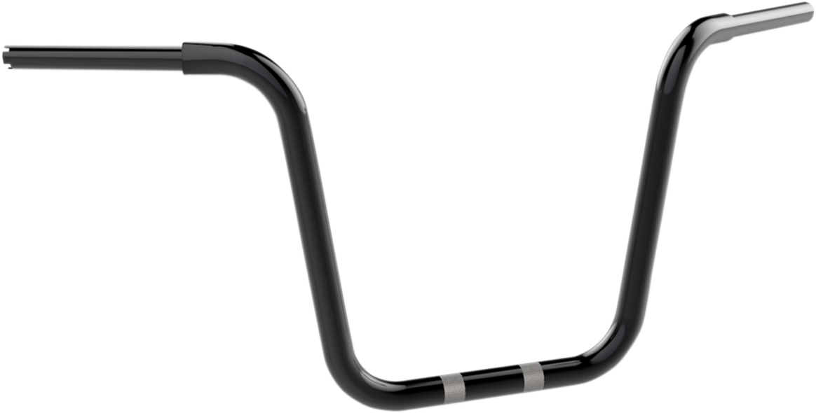 1-1/4" Fat Center Bobber Ape Handlebar - 14" - Black