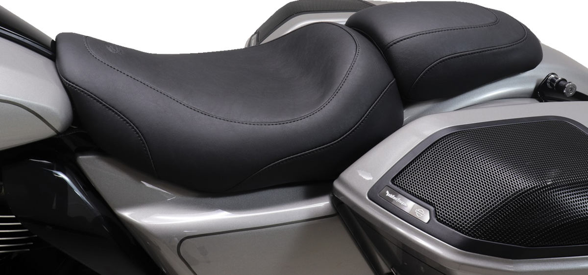 Padded Passenger Cowl - Black - Smooth - FLH/FLT '23-'25