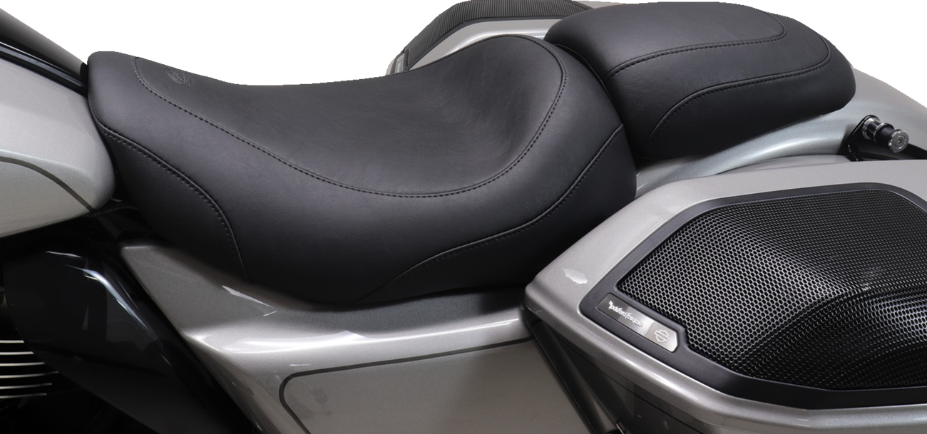 Padded Passenger Cowl - Black - Smooth - FLH/FLT '23-'25
