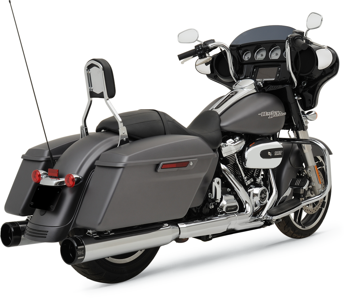 4-1/2" HP-Plus® Slip-On Mufflers - Chrome With Klassic - Touring