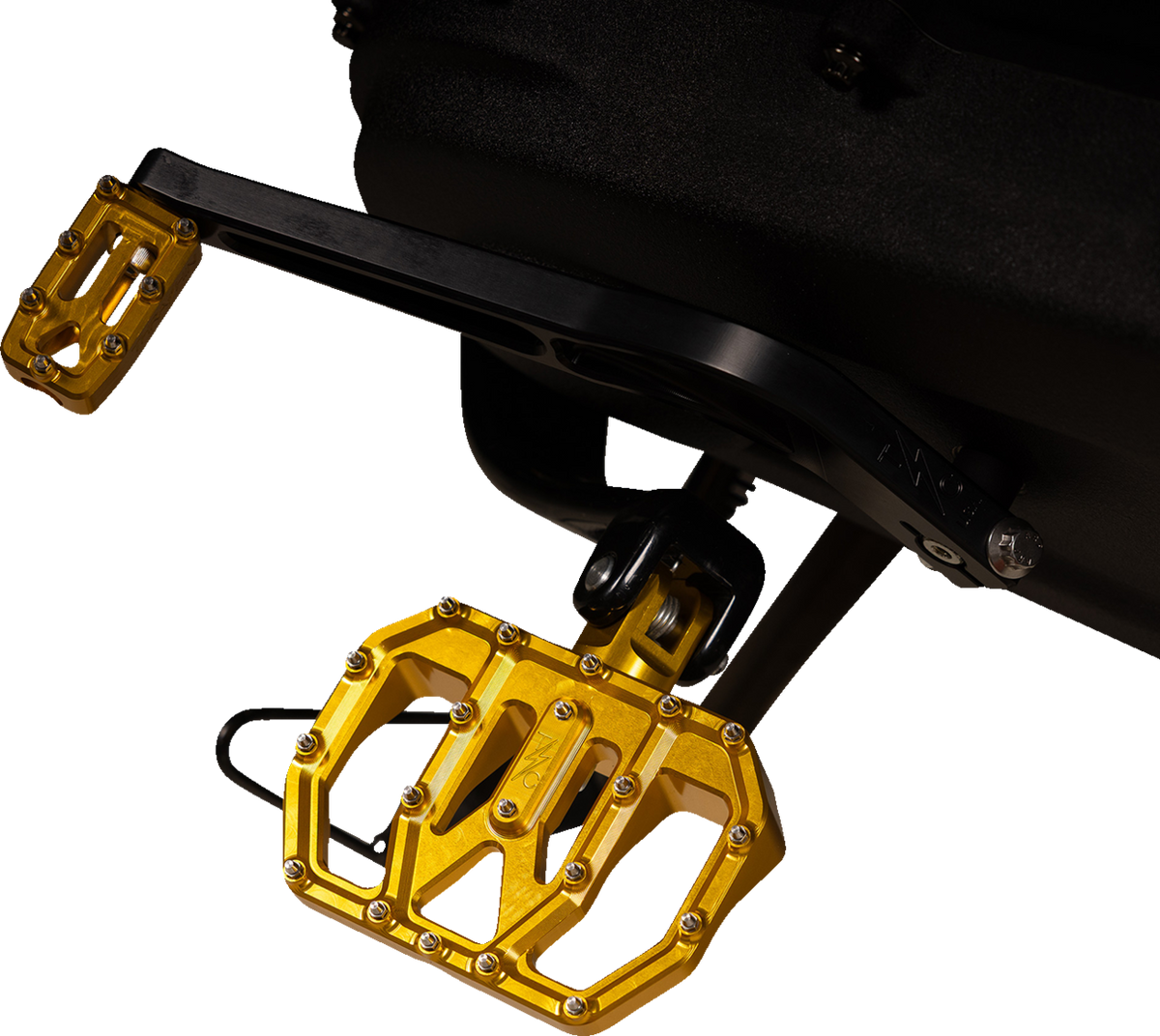 Mini Aggressor Floorboards - Gold - Rear