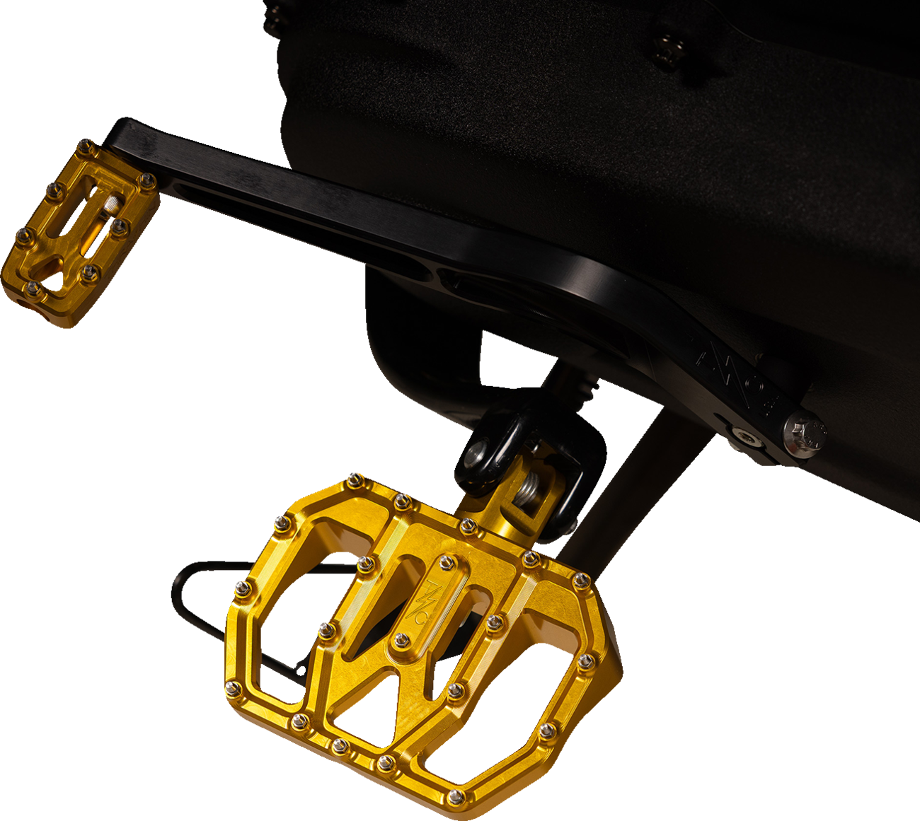 Mini Aggressor Floorboards - Gold - Rear