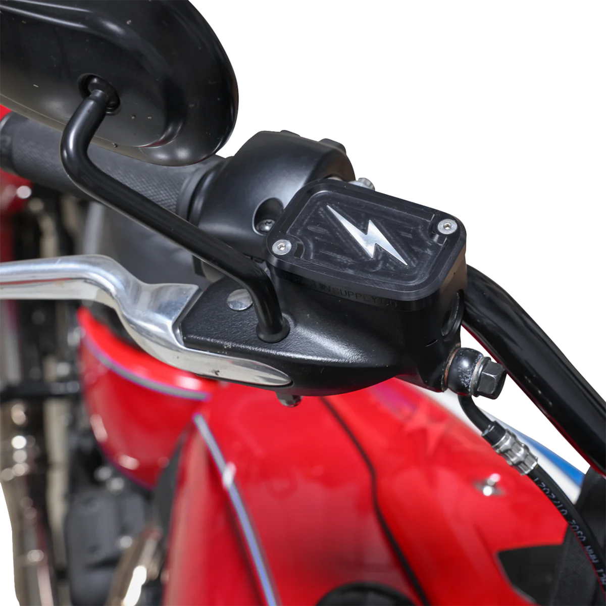 Master Cylinder Cover - Brake - Front - Black/Twice-Cut
