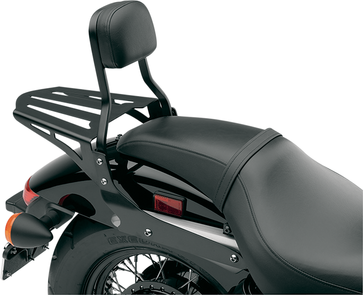 Sissy Bar Luggage Rack - Black - Laser-Cut