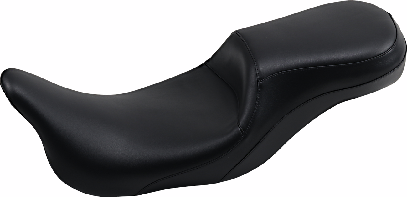 Outcast Daddy Long Legs Seat - 2-Up - W/O Backrest - Smooth - Black - FL '08-'23