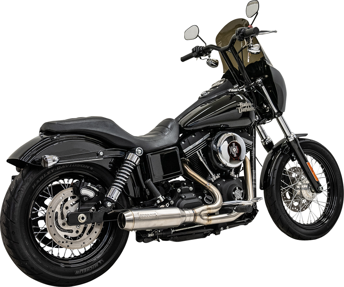 2-Into-1 Ripper Exhaust System With Super Bike Muffler - Stainless Steel
